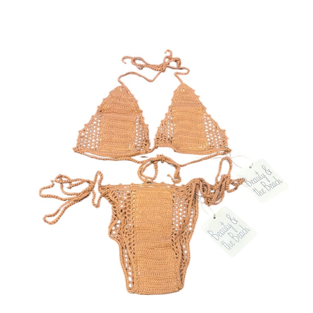 Beauty & The Beach Light Brown Itsy Bitsy Bikini Set